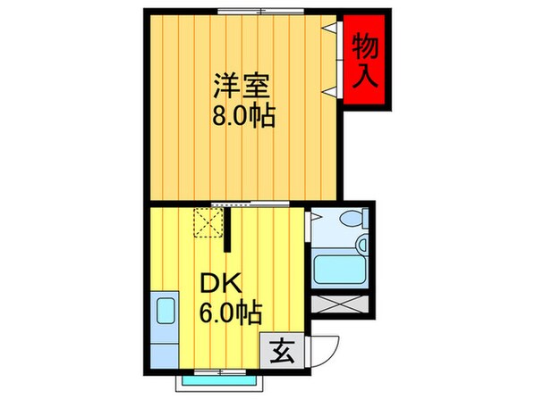 河庄マンションの物件間取画像